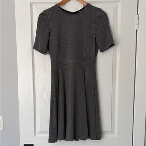 Theory houndstooth stretch dress